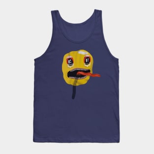 Sad Trippy Smiley Tank Top